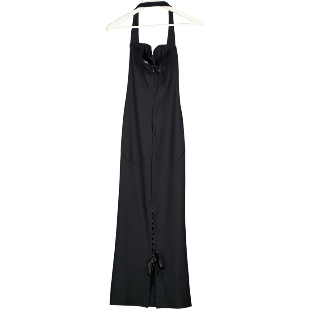 Khy x Dilara Findikoglu Fitted Halter Dress in Black XS KYLIE JENNER - Picture 2 of 13